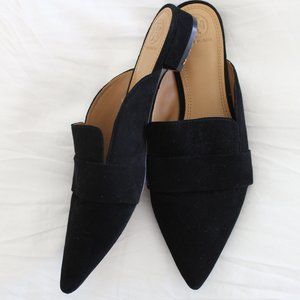 Tory Burch Black Mules